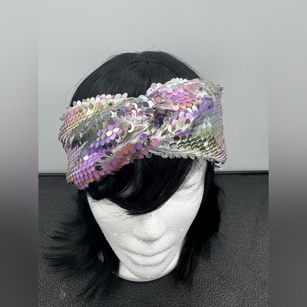 3/$20 Cara New York Sequence Purple Pink Silver Headband